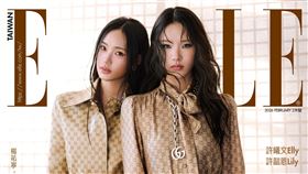 Elly(右)與Lily拍攝封面。（圖／《ELLE》國際中文版雜誌提供） 