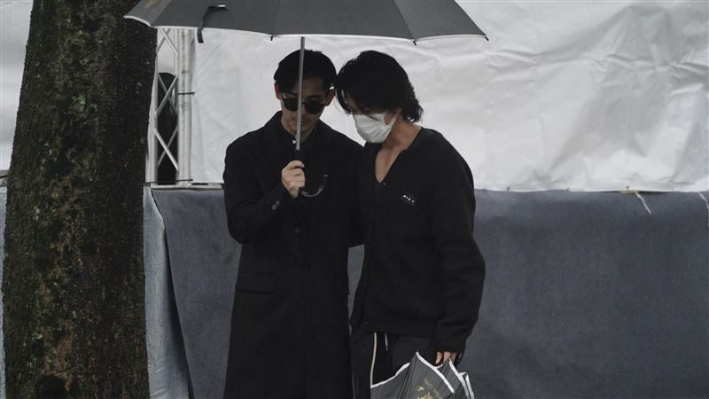 言承旭（右）、周渝民（左）一同離場。（圖／記者趙于瑩攝影）