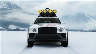 賓利越野新概念　車頂載著四輪小火箭