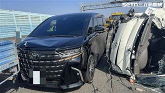 國1彰化段5車連環撞！車陣回堵4km