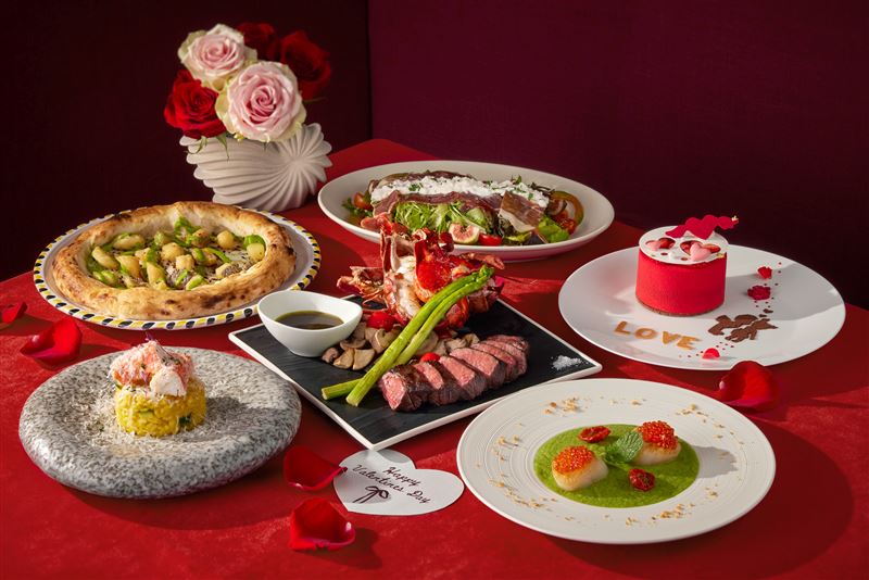 台北喜來登「比薩屋」情人節饗宴。（圖／飯店旅宿業者提供）