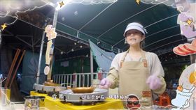 趙露思圓夢夜市擺攤。（圖／翻攝自小紅書）