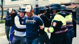 海山警分局防搶演練過程。（圖／翻攝畫面）