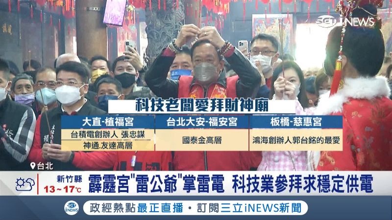 科技大老必拜財神廟曝光