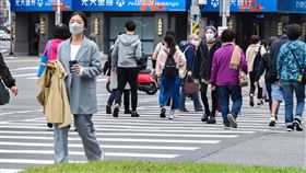 行人/人群/斑馬線(記者陳弋攝影)