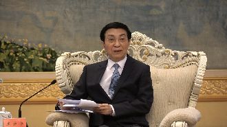 中國兩會期間　王滬寧：推動兩岸和平發展