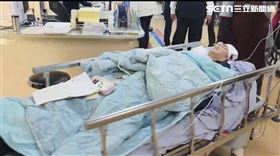 遭狂男揮砍2刀！警顱骨骨裂最新傷勢曝光（圖／翻攝畫面）