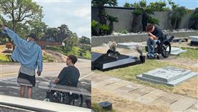 姜元來癱瘓仍來台看大S，具俊曄一路背他上山。（圖／翻攝自IG）