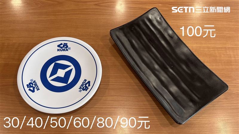 藏壽司沒有增加色盤，僅有白色圓盤和黑色長盤。(圖／記者賴俊佑攝影）