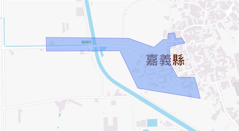 嘉義縣水上鄉龍德村部分區域將停水。（圖／台水）