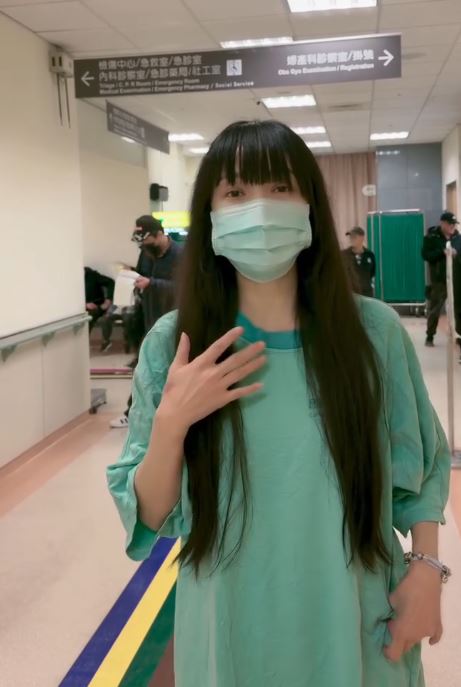 胡文英掛急診。（圖／翻攝自Threads @paulina550308）