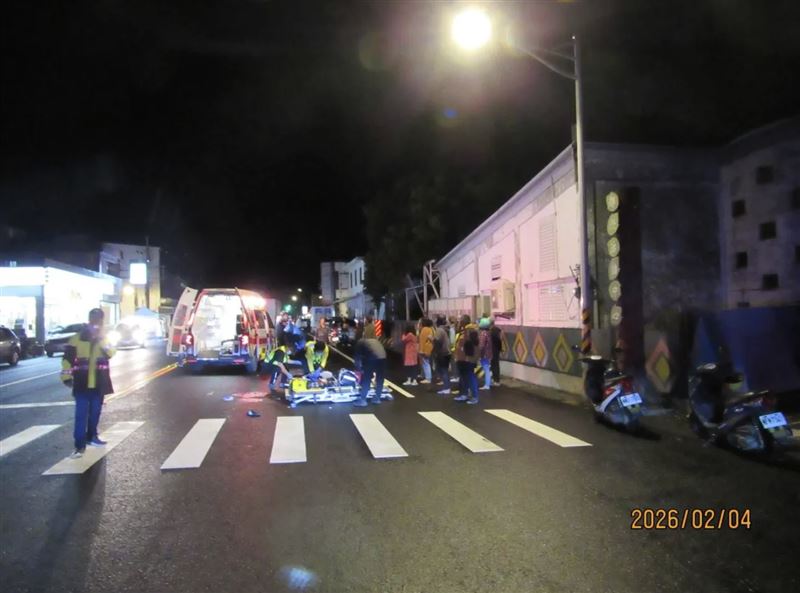 波女遭撞擊後傷重不治。（圖／翻攝畫面）