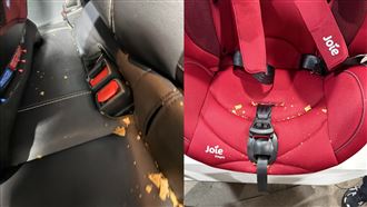 「恐龍家庭」碎屑塞椅縫　運將不敢趕下車