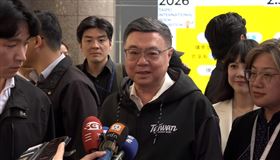 卓榮泰下午參觀2026年第34屆台北國際書展前受訪。（圖／翻攝畫面）