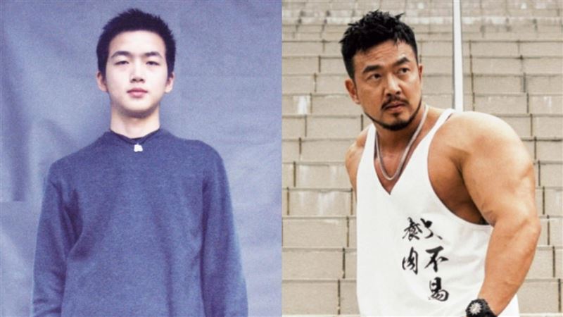 李沛旭積極投入健美行列，和舊照對比相差甚大。（圖／年代提供）