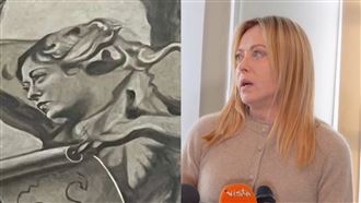 義教堂壁畫天使竟撞臉總理　梅洛尼神回