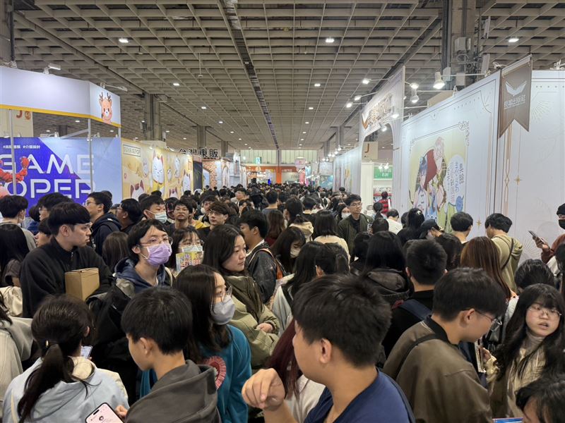 第14屆台北國際動漫節今日登場，現場湧入大量人潮。（圖／中華動漫出版同業協進會提供）
