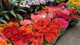 玫瑰花價格估下跌約2成。（圖／台北花市提供）