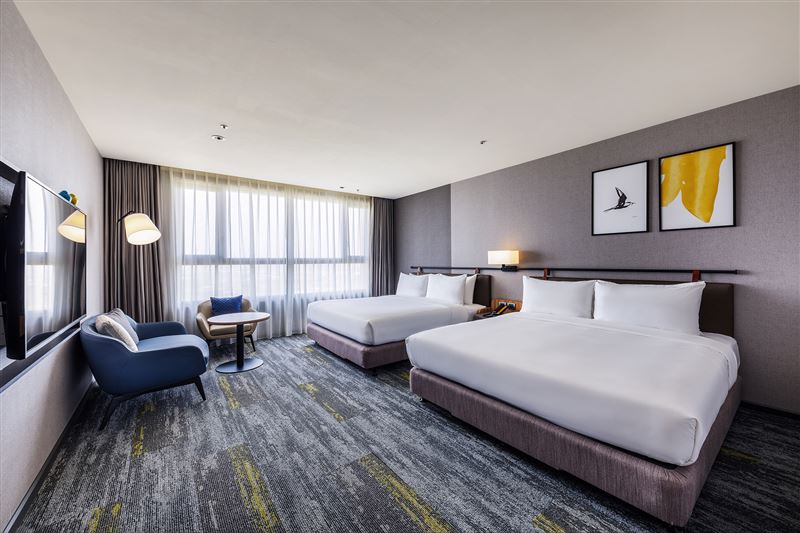 嘉義福容voco酒店配合IHG春季大促，祭出會員與非會員限時折扣最低73.6折起。（圖／飯店旅宿業者提供）