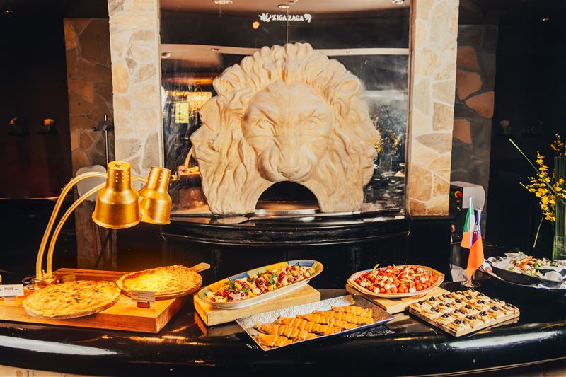 ZIGA ZAGA每週末推出「有夠義思」，任選主餐一道，即可暢享20道義式半自助饗宴，每位2,080元起。（圖／飯店旅宿業者提供）