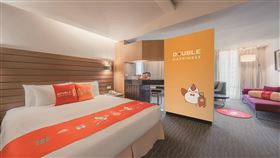 雀客國際旗下「永豐棧酒店」期間限定「雙喜主題房」。（圖／飯店旅宿業者提供）