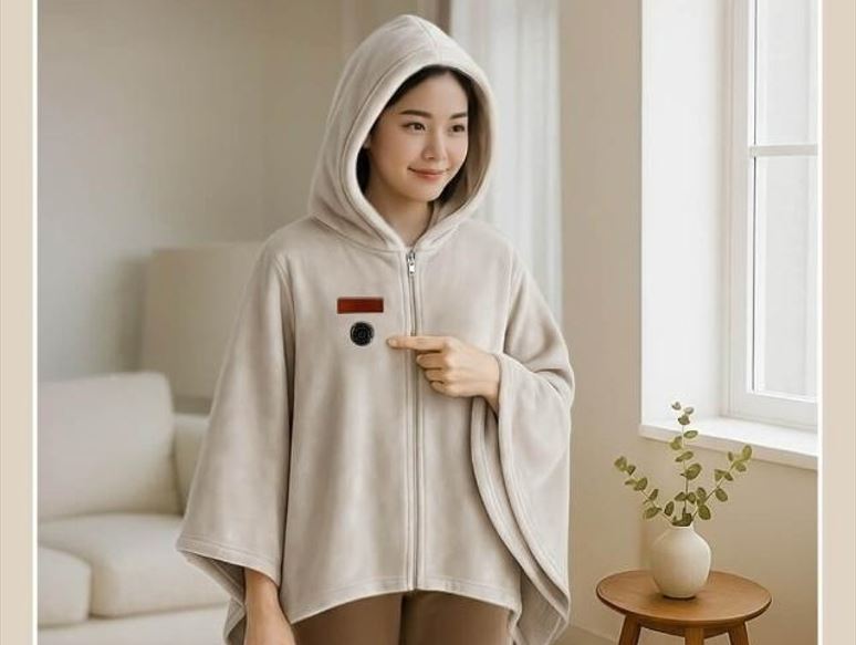 igrass加熱披肩毛毯。（圖／品牌業者提供）