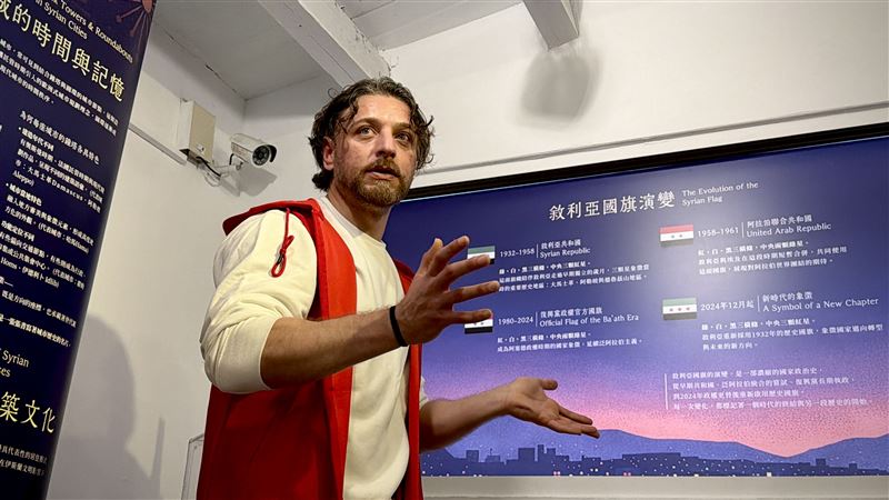 敘利亞公民Diaa受邀訪台分享敘利亞文化。（圖／SSSP提供）