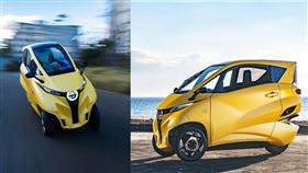 交通部4日表示擬開放三輪機車（駕艙機車），最快今年下半年開放。極智移動（Lean Mobility）指出，今年在台首發微型電動車產品。（Lean Mobility提供）