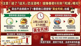 注意！過了「這天」恐沒酒喝！