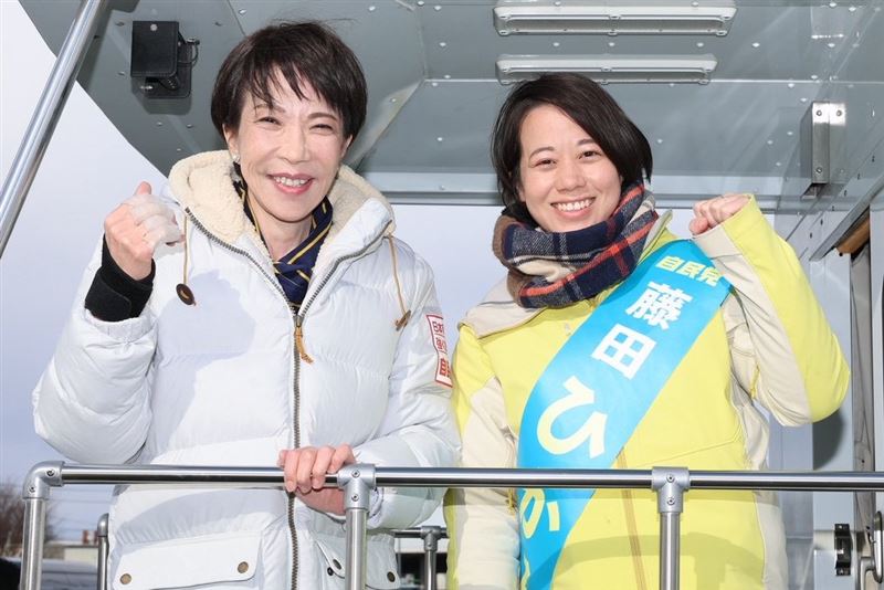 儘管高市支持率居高不下，這份支持似乎沒有直接轉化為對她所領導的自民黨的選票。（圖／翻攝自X平台 @takaichi_sanae）