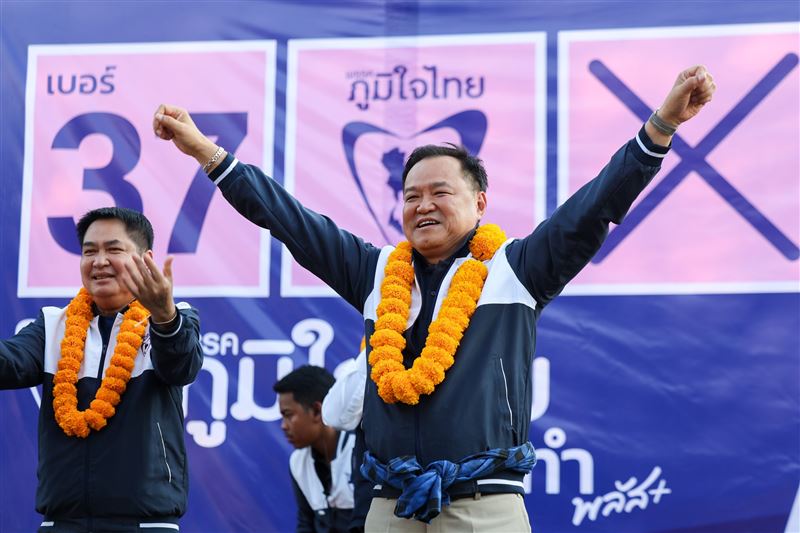 泰國總理阿努廷。立場親中的他，背後似乎有北京介入助選。（圖／翻攝自X平台 @KhaosodEnglish）