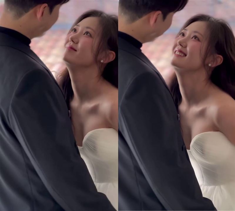 鄭多惠短片中僅秀出男方背影，並沒有公布正面照。（組合圖／翻攝自dahye___j IG）