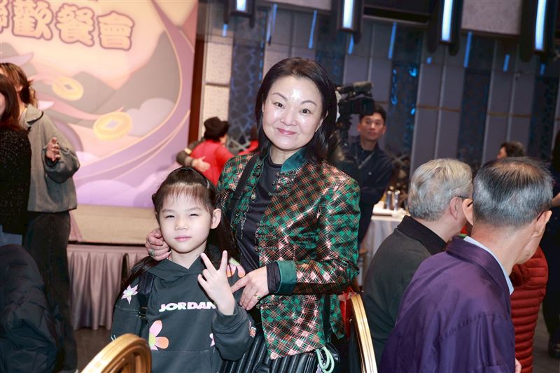 夏禕帶外孫女現身。（圖／記者鄭孟晃攝影）