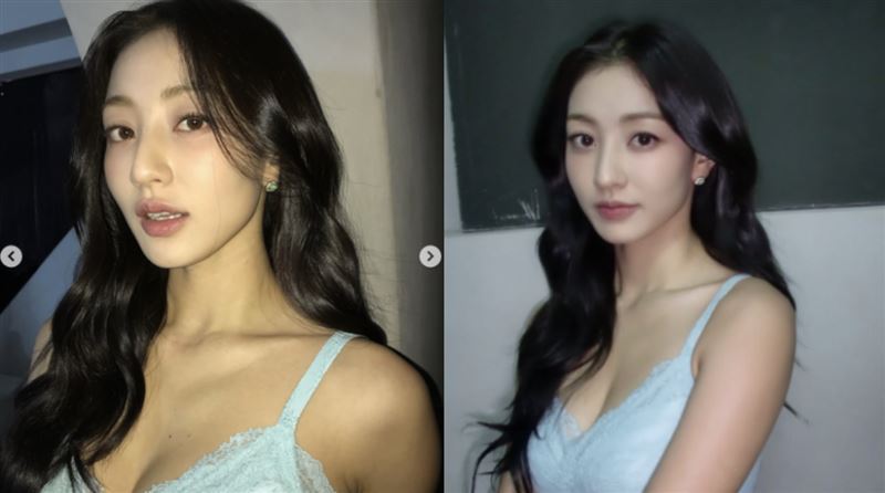 TWICE志效「深V蕾絲大解放」洩性感美胸