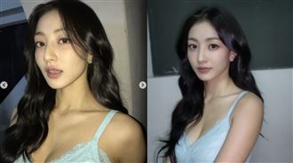 TWICE志效「深V蕾絲大解放」洩性感美胸