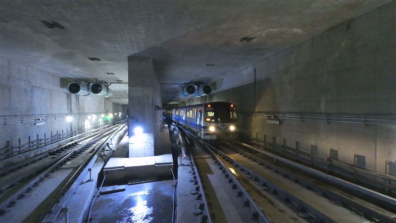 信義線東延段2月7日啟動系統穩定性測試，往通車再邁進一大步。（圖／台北捷運工程局提供）