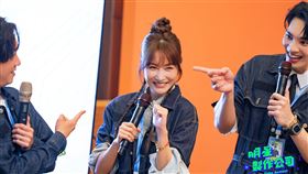 曾莞婷頻頻卡關，連楊銘威都笑說想打她。(圖／TVBS提供)

