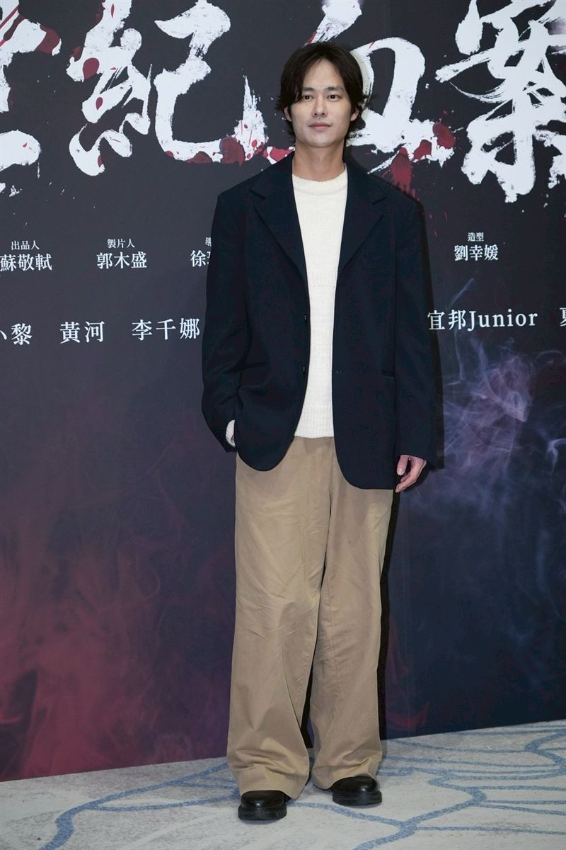 飾演林義雄的男星夏騰宏發聲明道歉。（圖／記者鄭孟晃攝影）