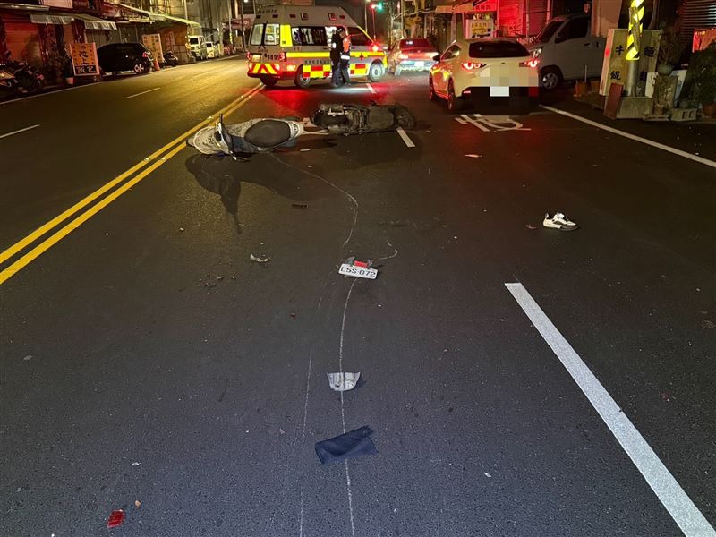 嘉義縣中埔鄉和美村中山路五段時，昨天清晨發生死亡事故。（圖／翻攝畫面）