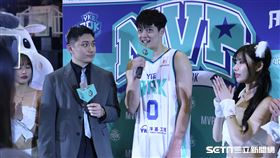 PLG例行賽，洋基工程前鋒葉惟捷賽後受訪。（圖／記者劉彥池攝影）