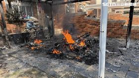 正德新村,高雄燕巢區,民宅,車棚,火警,電動二輪車（圖／翻攝畫面）