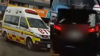 禮讓救護車遭惡逼狂譙　運兵車囂張行徑曝