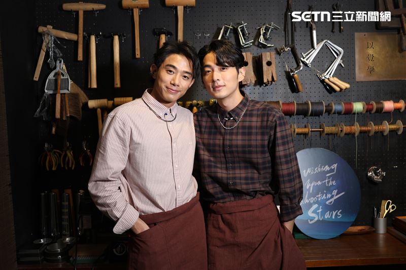 BL劇《向流星許願的我們》，找來初孟軒（左）、鍾岳軒組成全新CP。（圖／記者鄭孟晃攝影）