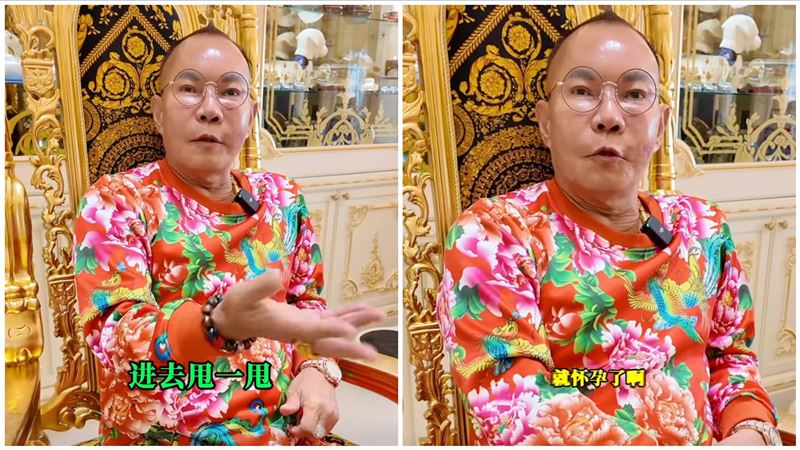 吊車大王胡漢龑受訪時吐露自己體力太強「一天三次」。（圖／翻攝自彤姐解男题臉書）