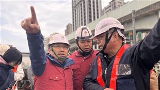 新莊水管遭挖破影響近萬戶！侯友宜急視察