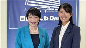 森下千里原本就相當受新任首相高市早苗（左）青睞。（圖／翻攝自X平台）