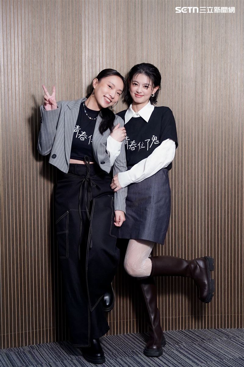 陳昱廷（右）、李雪（左）戲外變好閨蜜。（圖／記者趙于瑩攝影）