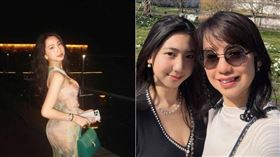 Threads上爆紅的白富美Amanda，正是蔡幸娟的女兒「蛋蛋」。（圖／翻攝自Amanda Threads、翻攝蔡幸娟臉書粉絲團）