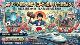 日本眾院大選結果震撼！首相高市早苗帶領自民黨狂掃316席，創下二戰後單一政黨突破2/3席次的歷史紀錄。法人分析，政權超穩定將加速「高市經濟學」推動，引爆日股新一波復興行情。其中，被列為國家戰略的「半導體」與體質轉型的「五大商社」受惠最深，投資人可透過日股ETF精準卡位這波政治紅利。（AI製圖）