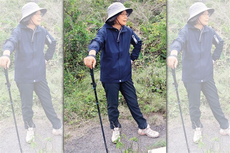 蔡英文卸任後常登山健行，日前她也透過登山的譬喻表露心跡。（翻攝蔡英文臉書）
